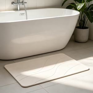 CF BDMB72 <span class=keywords><strong>Alfombra</strong></span> de baño súper absorbente de secado rápido con agua <span class=keywords><strong>Alfombra</strong></span> de <span class=keywords><strong>ducha</strong></span> <span class=keywords><strong>Alfombra</strong></span> de baño antideslizante de piedra de tierra de diatomita para Baño - Product Image 1