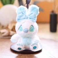 Porte-clés en peluche Stitch coloré et mignon, pendentif de sac à main tendance, jouet en peluche pour enfants, anti-perte