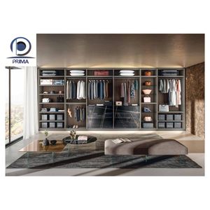 PRIMA industrie Style italien <span class=keywords><strong>vestiaire</strong></span> ouvert U forme armoire armoire métal verre porte promenade dans armoire vêtements <span class=keywords><strong>placard</strong></span> - Product Image 1