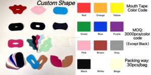 Tela no tejida hipoalergénica sin látex con logotipo personalizado a color, aprobada por la <span class=keywords><strong>CE</strong></span>, para alivio del ronquido y mejor respiración <span class=keywords><strong>nasal</strong></span>. - Product Image 4