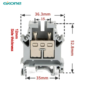 Bloc <span class=keywords><strong>de</strong></span> bornes PCB 800V 100A, bloc <span class=keywords><strong>de</strong></span> distribution électrique haute performance UK16N, connecteur <span class=keywords><strong>de</strong></span> <span class=keywords><strong>bornier</strong></span> pour câbles <span class=keywords><strong>de</strong></span> 16mm² - Product Image 1