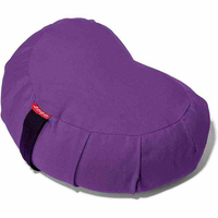 Coussin lune personnalisé avec logo, forme croissant, 100% coton, garnissage polyester, lavable, housse amovible, coussin de méditation