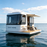 Maison flottante mobile, cabane flottante préfabriquée, espace de vie flottant pour le tourisme lacustre