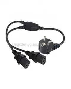 CE7/7 20 Amp adaptor las Splitter Rv putih 2 X C20 C13 konektor kabel soket Pria Wanita cabang p-du splitter tipe Y