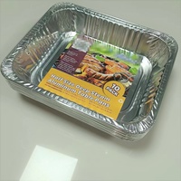 Einzelhandel verpackung 10er Pack Einweg-Tief dampf tisch behälter in halber Größe Brat schalen 9x13 Aluminium folien pfannen mit Deckel