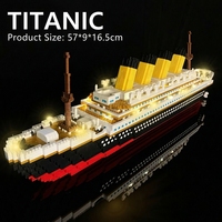 Kit de construction de maquettes en plastique de grande taille, de qualité supérieure, à faire soi-même, jouet éducatif, ensemble de blocs de construction du Titanic pour la décoration de la maison