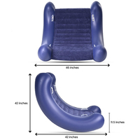 Fauteuil à bascule gonflable en forme de nuage, canapé sensoriel pour enfants, autisme, TDAH, siège apaisant, intérieur/extérieur, meubles à bascule pour tout-petits