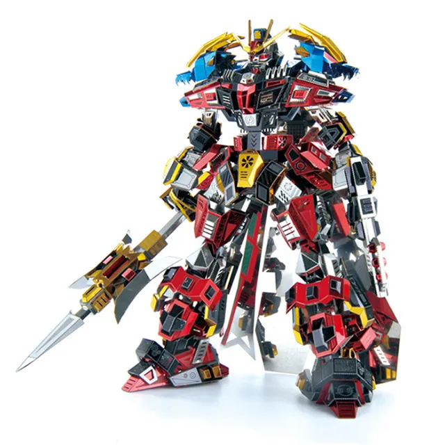 Lyubu योद्धा मॉडल <span class=keywords><strong>DIY</strong></span> लेजर काटने के लिए आरा पहेली <span class=keywords><strong>पशु</strong></span> रोबोट मॉडल 3D धातु पहेली खिलौने वयस्क उपहार