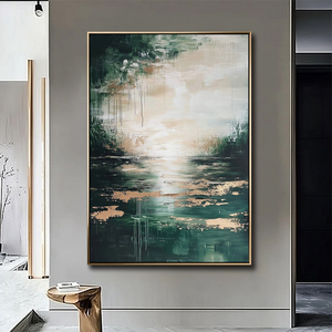 Peintures décoratives abstraites faites à la main <span class=keywords><strong>sur</strong></span> <span class=keywords><strong>toile</strong></span>, paysages marins naturels, art mural moderne - Product Image 5
