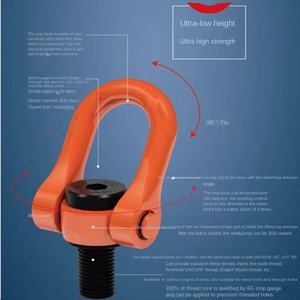 YDS Boulon à <span class=keywords><strong>anneau</strong></span> <span class=keywords><strong>de</strong></span> <span class=keywords><strong>levage</strong></span> <span class=keywords><strong>rotatif</strong></span> universel Rotation à 360 degrés Filetage M8-M64 Capacité <span class=keywords><strong>de</strong></span> charge <span class=keywords><strong>de</strong></span> 90 lb pour l'infrastructure <span class=keywords><strong>de</strong></span> construction - Product Image 3