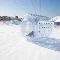 Robuster Aufblasbarer Zorb-Roller Menschlicher Hamsterball für Schnee und Gras, Langlebiger TPU-Riesen-Wasserroller für Outdoor-Teamspiele