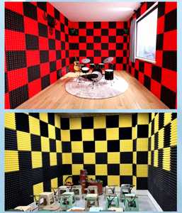 Panneaux acoustiques en mousse pour hôtel, vente directe d'usine MOTNS, 50x50, pyramide, ignifuges, NRC 0.8, design traditionnel, insonorisation 25/50 mm - Product Image 5