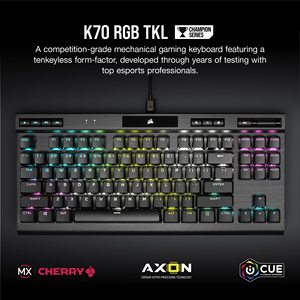 คีย์บอร์ดเกมมิ่งแบบกลไก Pirate Ship K70 Rgb Tkl Series-cherry Blue Corsair K70 Rgb Tkl Series Tenkeyless Mechanical - Product Image 3