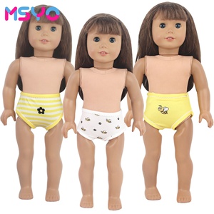 MSYO Ropa Interior con Estampado de Abejas y Flores para Muñecas de 18 Pulgadas, Lindos Estilos Amarillos y Blancos, Accesorios para Muñecas, Regalo Promocional - Product Image 1