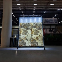 Panneau mural mince et flexible de luxe, durable, en marbre naturel translucide de 1 à 3 mm, fourni directement par l'usine, pour salle à manger et salle de bain
