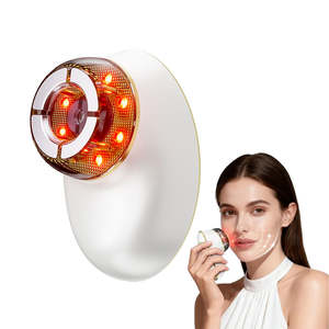 Ferramentas de Escultura Facial Portáteis Recarregáveis de 7 Cores para Cuidados com Rugas, Terapia de Ventosas, Massageador Facial e de Pescoço com Vibração e Aquecimento - Product Image 2