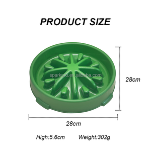 Özel büyük Pp yavaş kase anti-gulping Pet yavaş gıda besleme kase plastik köpek yavaş besleyici kase Bloat durdurmak - Product Image 5
