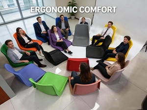 Chaises en plastique empilables durables, design moderne, 15 couleurs au choix, moulées en une seule pièce, pour l'école, le bureau, le restaurant, les événements - Product Image 6