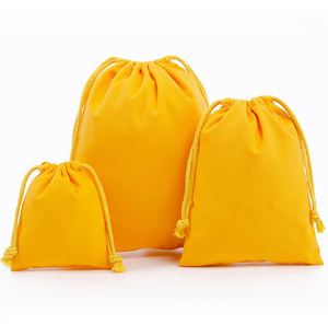 Bolsas de Tela de Algodón Ecológicas con Cordón y Logotipo Impreso, Tamaño Personalizado - Product Image 4