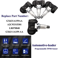 Lot de 4 capteurs TPMS métalliques 433 MHz GX63-1A159-AA pour Jaguar Land Rover – Pièces de rechange pour la pression des pneus automobiles