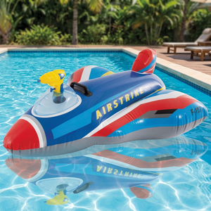 เรือยางเป่าลมรูปเครื่องบินรบ Intex Jet Fighter สำหรับเด็กและผู้ใหญ่ ผลิตในสหรัฐอเมริกา - Product Image 3