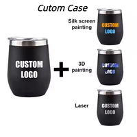Venta al por mayor: Vasos de vino sin tallo de acero inoxidable de 12 oz, termos de vacío de doble pared, botellas de agua al por mayor