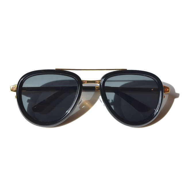 Retro Gold Transparent Sunglasses Fashion Full TAC Eyewear UV400 Polarized Lenses for Women Men's Beach Party Outdoor Activities