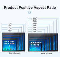 Win 10 Android All-in-One Panel Pc Pantalla táctil capacitiva de 10 puntos Panel de montaje en pared integrado sin ventilador para uso industrial