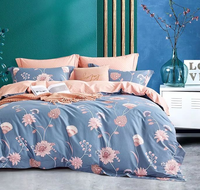Parure de Lit en Microfibre 100% Polyester Imprimée sur Mesure, Housse de Couette Drap de Lit Tailles Queen et King