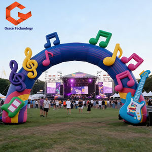 Arche gonflable d'entrée de scène, arche gonflable extérieure personnalisée pour festival de musique - Product Image 1