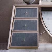 Commode en bois au design moderne, coiffeuse à maquillage, meubles de maison, chambre à coucher, coiffeuse à led de luxe avec miroir et tiroirs