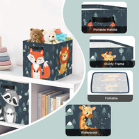 Boîte de rangement pliable pour jouets, bac de rangement pour enfants, cube de rangement en toile pliable, panier à linge multi-usages pour le rangement à domicile