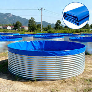 大型養殖タンク10t工業用グレードPVC魚池ライナーターポリン魚池タンク商業農業用 - Product Image 2