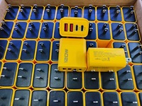 Cargador Rápido Portátil Dual Tipo-C de 120W PD, Cargador de Pared Multi-Puerto Qc3.0 con Material Gan y Protección OTP para Laptop