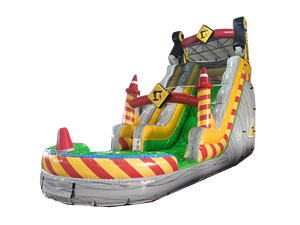 Château gonflable commercial à toboggan aquatique de construction, à une voie, prix usine, pour fêtes d'enfants, <span class=keywords><strong>avec</strong></span> <span class=keywords><strong>piscine</strong></span> géante, à vendre - Product Image 1