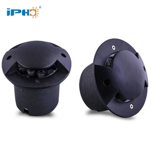 Spot lumineux <span class=keywords><strong>Led</strong></span> encastrable dans le <span class=keywords><strong>sol</strong></span>, imperméable, éclairage d'extérieur, luminaire de plafond, 2 fenêtres, trois côtés, 1/3W - Product Image 2