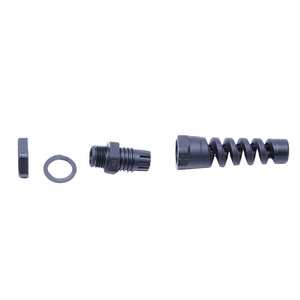 Kabel Gland Spiral Tipped Pg7 Pg13.5 Harga Pabrik Profesional IP68 EPDM Nylon Kabel Gland Plastik Hitam Strain Relief CE IP68 - Product Image 5