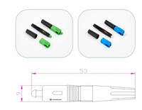 Kabel Drop HONDAO Fast-B 53mm Diameter Serat 0.125mm SC/APC/UPC-Z1 untuk Teknik Jaringan FTTH, Single Mode/Multi Mode, Garansi 1 Tahun