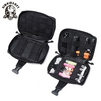 Sac Tactique Utilitaire MOLLE Détachable IFAK EMT, Pochette Médicale de Premiers Secours, Sacs à Outils, en Nylon Léger et Imperméable avec Tige en Carbone