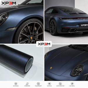 XP3M Film PPF TPU Satiné Noir Mat Bleu Phantom Mat, Film PPF à Changement de Couleur 7,5 Mil Auto-Réparateur Anti-Rayures Anti-Jaunissement - Product Image 3