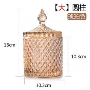 Vente en gros <span class=keywords><strong>de</strong></span> bocal à bonbons château mongol en cristal <span class=keywords><strong>de</strong></span> verre doré avec dessus en verre bocaux à bougies géo découpés avec boîte conteneur à bougies - Product Image 6