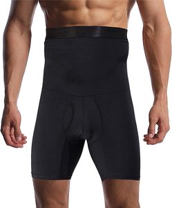 Prix usine hommes ventre contrôle Shorts taille haute sous-vêtements minceur Shapewear corps Shaper jambe Boxer slips - Product Image 4