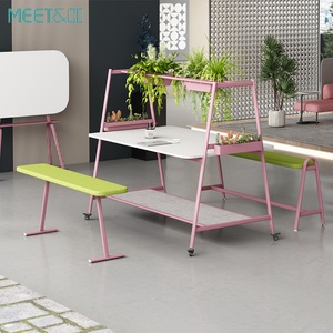 High Counter Bar <b>Table</b> and Chair Set Stylish Modern Design for Office Collaboration and Public Reception Durable Stylish <b>Desks</b> - Product Image 2
