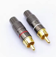 Neuer RCA-Stecker und -Buchse in Schwarz, Rot und Gold für Großhandel, Schweißadapter für Audio-Video, Konverter für Koaxialkabel