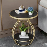 Table console en fer de style européen |   Table d'appoint moderne et compacte pour salon et chambre à coucher