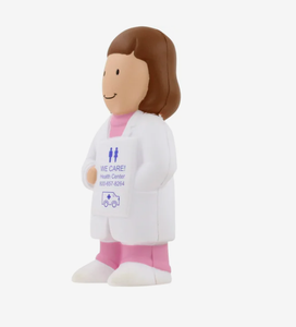 Balles anti-stress personnalisées pour femmes médecins, jouet à presser pour femmes médecins, logo imprimé, cadeau promotionnel - Product Image 2