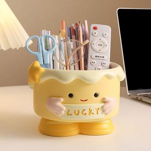 Portalápices Divertido con Forma de Pastel, Almacenamiento de Llaves para el Porche, Adorno Multifuncional, Decoración de Escritorio, Lindo Regalo de Inauguración de Casa o Cumpleaños, Resina Epoxi - Product Image 1