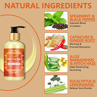 Crème sudorifique pour perte de poids de marque privée Gel anti-cellulite pour l'élimination des graisses Gel brûlant anti-cellulite Gel de massage corporel chaud crème amincissante