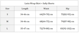 Falda de Baile Latino Profesional para Mujer, Estilo Envolvente 2 <span class=keywords><strong>en</strong></span> 1, Falda de Práctica con Shorts Integrados para Salsa y Rumba - Product Image 4