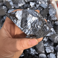 Minéral brut de térahertz à haute brillance, surface miroir métallique, spécimen de minerai de silicium brut, pour la guérison des chakras